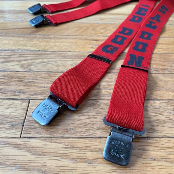 Red Dog Saloon Alaska Red Elastic Suspenders - Picture 5 of 5